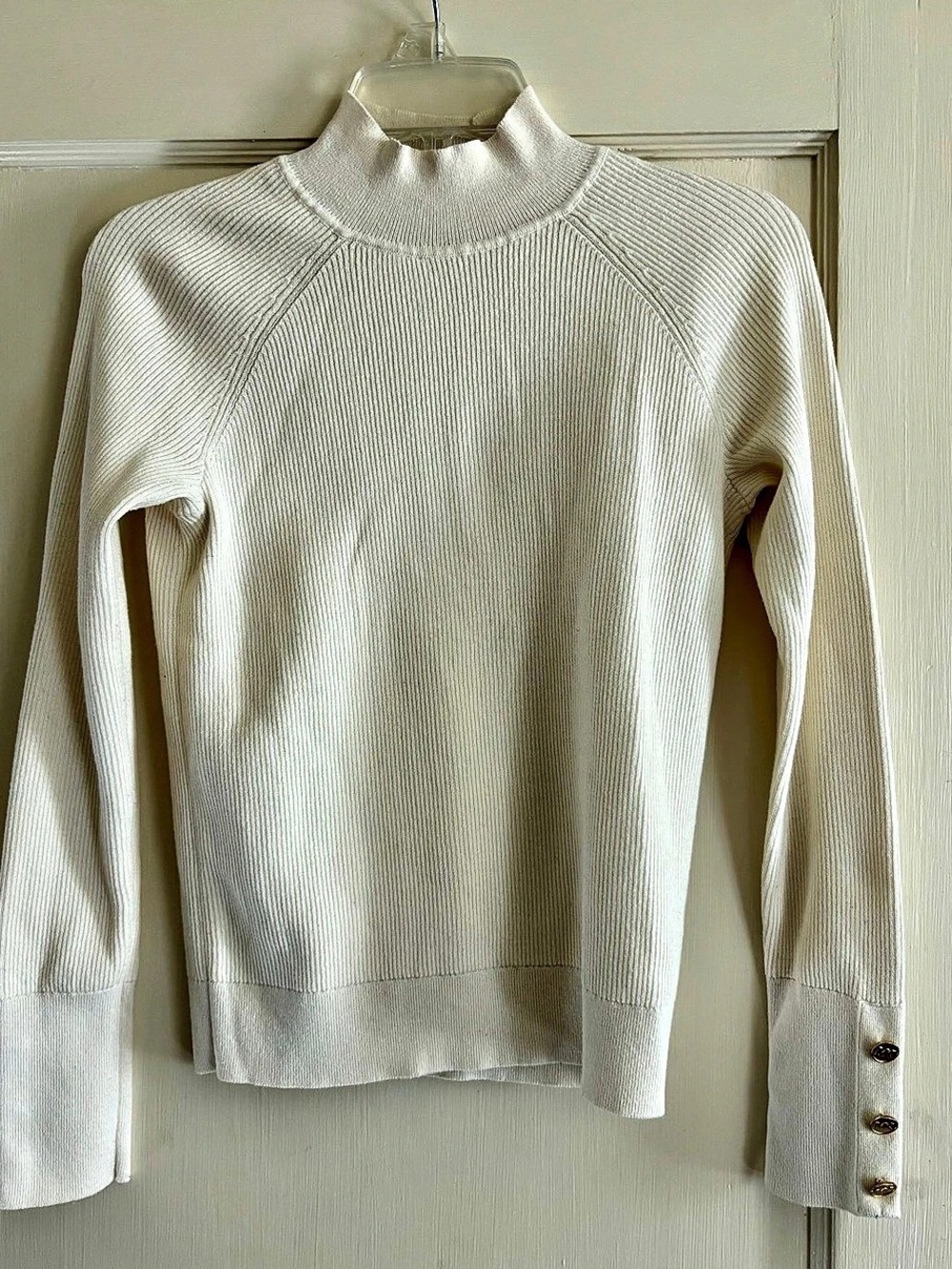 Michael Kors White Turtleneck Sweater